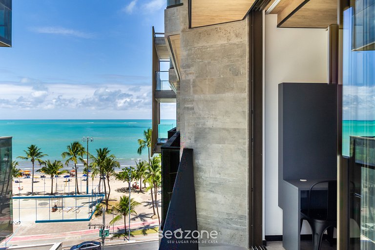 Agradable estudio c/ vista lateral mar - NWT0604