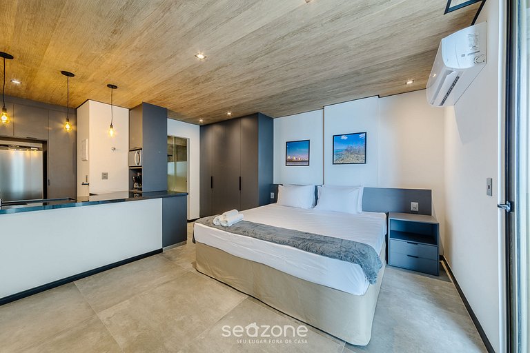 Agradable estudio c/ vista lateral mar - NWT0604