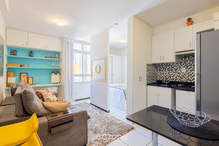 Estúdio em Prédio c/ Academia PKS0115