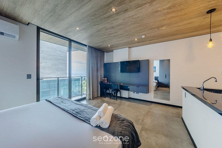 Hermoso Estudio con Vista Lateral al Mar NWT0606