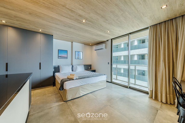 Lindo Estúdio c/ Vista Mar Lateral NWT0606