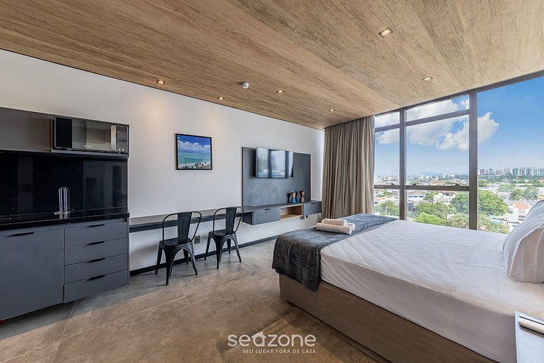 Estudio na costa con gimnasio y piscina NWT0616