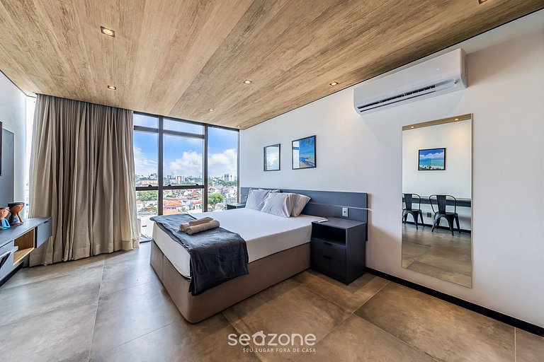 Estúdio na Orla c/ Academia e Piscina NWT0616