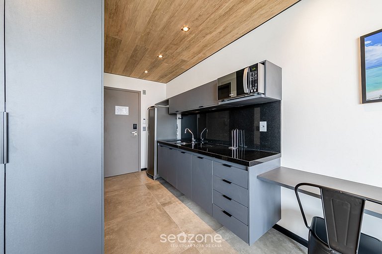 Estúdio na Orla c/ Academia e Piscina NWT0616