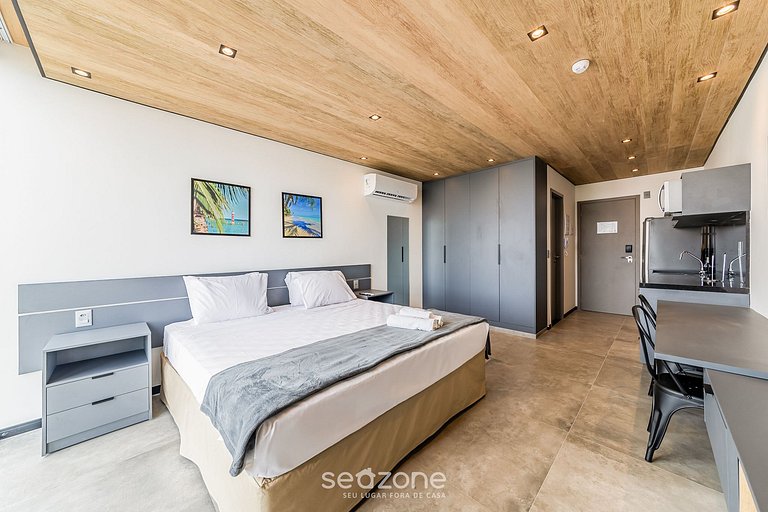 Estúdio na Orla c/ Academia e Piscina NWT0616