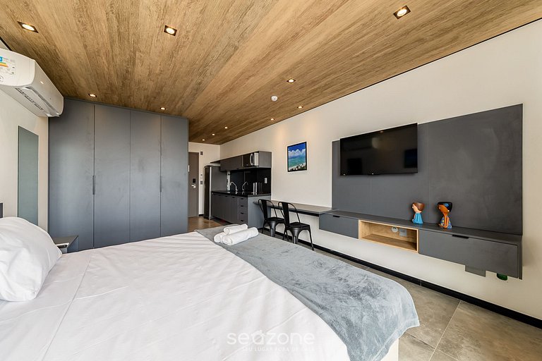 Estúdio na Orla c/ Academia e Piscina NWT0616