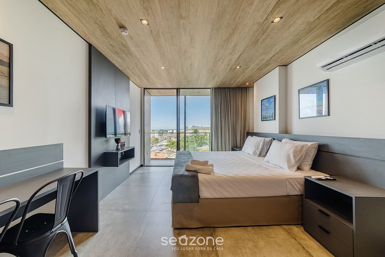 Hermoso Estudio con Vista Lateral al Mar NWT0613