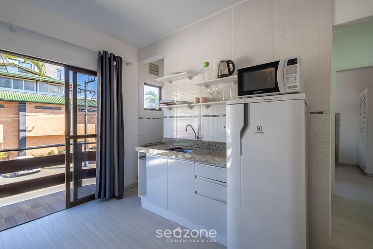 Apto confortável próximo da praia em Jurerê PSD202