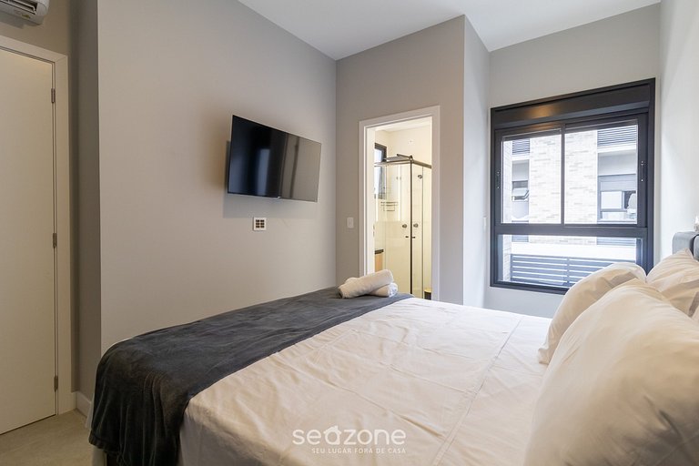 Apto c/ Churrasqueira a 800m da Praia ACB0202