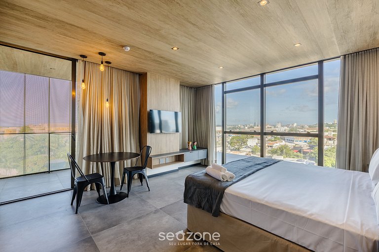 Studio com Conforto e Vista Mar - NWT0614