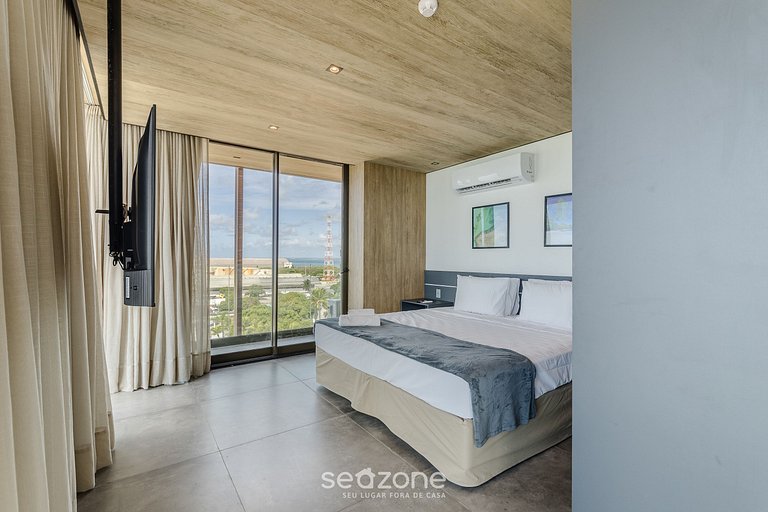 Vista espetacular para o mar na Pajuçara! NWT0911