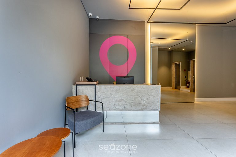 Studio encantador a 550 m metro Brooklin ATB2014