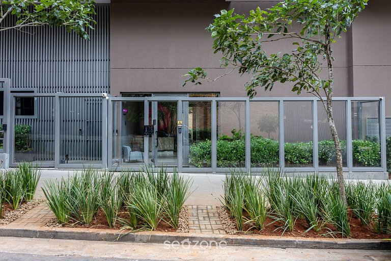 Studio encantador a 550 m metro Brooklin ATB2014