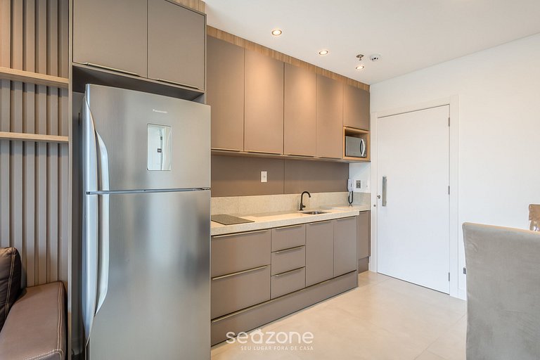 Apartamento com vista para o mar, condomínio com academia, M