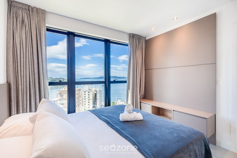 Apartamento com vista para o mar, condomínio com academia, M