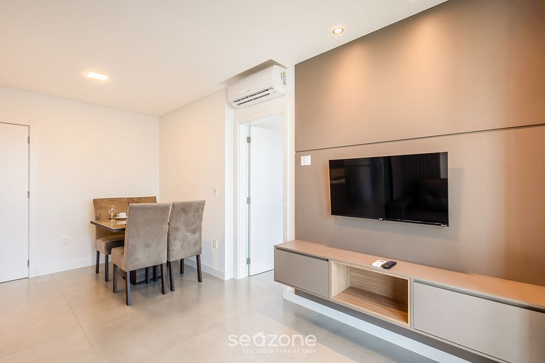 Apartamento com vista para o mar, condomínio com academia, M