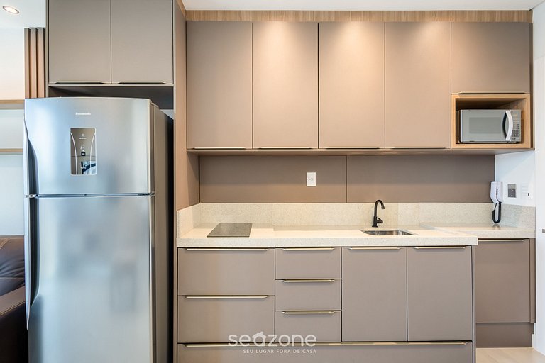 Apartamento com vista para o mar, condomínio com academia, M