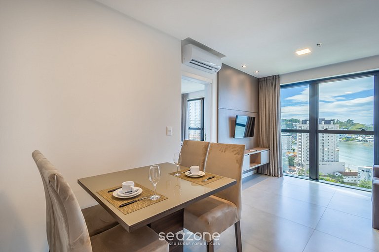 Apartamento com vista para o mar, condomínio com academia, M
