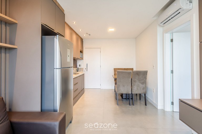 Apartamento com vista para o mar, condomínio com academia, M