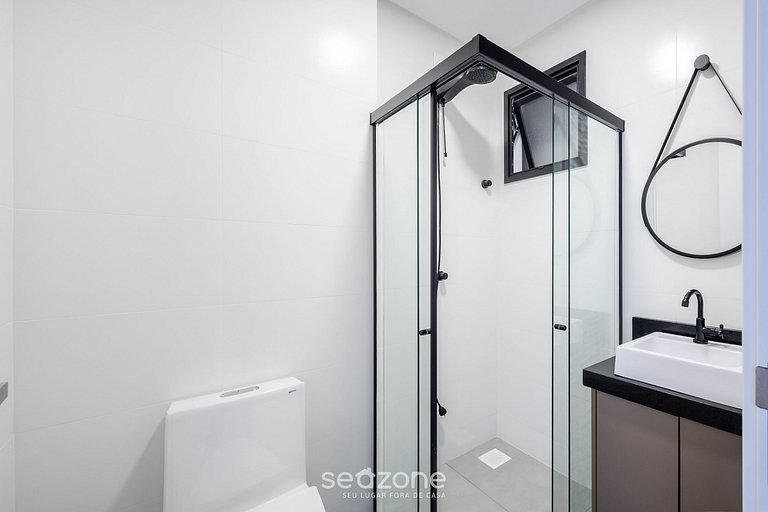 Apartamento com vista para o mar, condomínio com academia, M