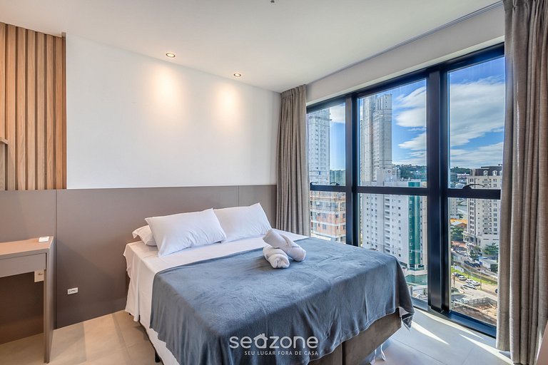 Apartamento com vista para o mar, condomínio com academia, M