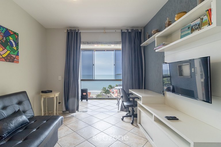 Apto Charmoso c/ Varanda e Vista Mar EDJ0410