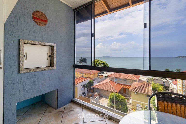 Apto Charmoso c/ Varanda e Vista Mar EDJ0410