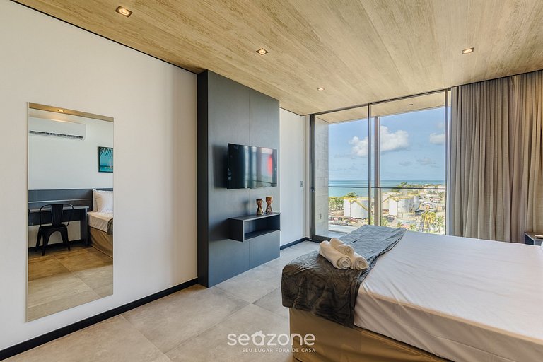 Estudio con vista al mar en Pajuçara! NWT0914