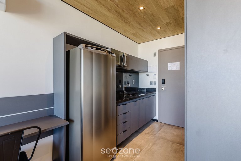 Estúdio c/ Academia e Vista Lateral Mar | NWT0918