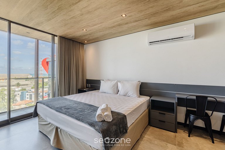 Lindo Estúdio c/ Vista Mar Lateral NWT0922