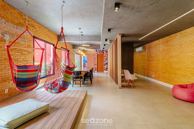 Estudio moderno c/ piscina a 450m de playa PRV1003