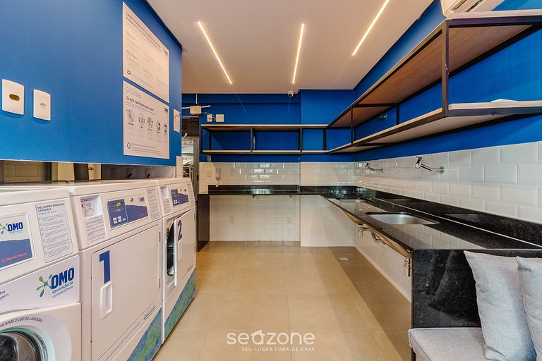 Estudio moderno c/ piscina a 450m de playa PRV1003