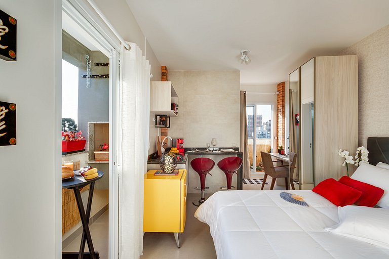 Studio c/ churrasq 650m da Torre Panorâmica RME047