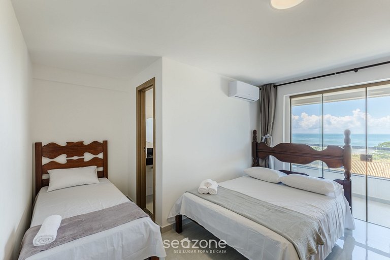 Apto con balcón y vista al mar en Ilhéus - MMD0503