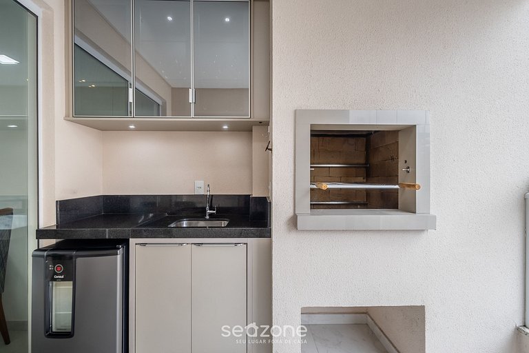 Apto 2Q c/ Churrasqueira 800m da Praia CBA0902