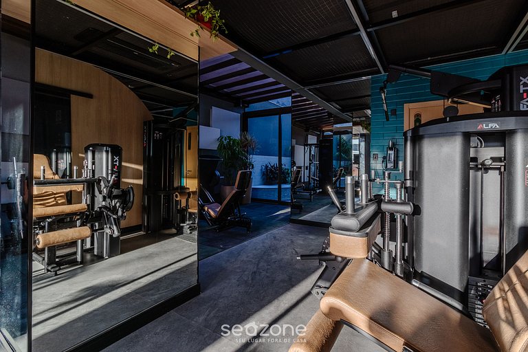 Studio incrível à beira-mar com varanda - SPB0502