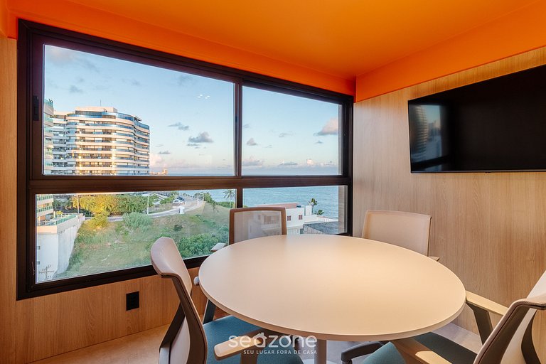 Studio incrível à beira-mar com varanda - SPB0502