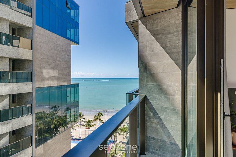 Estúdio na Orla e Vista Mar Lateral NWT1005