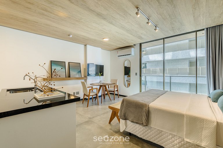 Estúdio na Orla e Vista Mar Lateral NWT1005