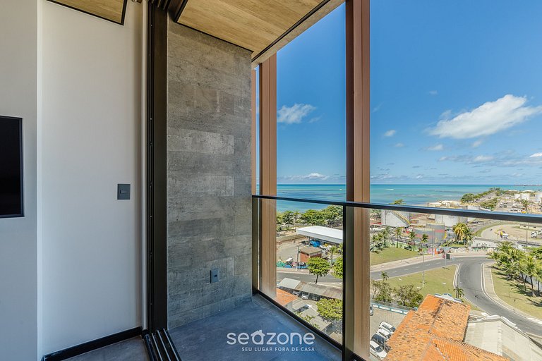 Studio c/ Varanda e Vista a 50m da Praia - NWT1022