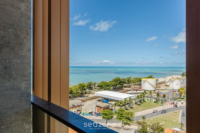 Studio c/ Varanda e Vista a 50m da Praia - NWT1022