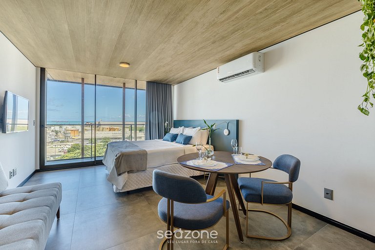 Conforto com varanda e vista mar! NWT1023