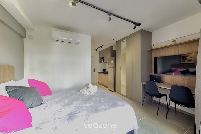 Studio c/ Varanda a 100m da PUC-Pompeia PUQ0208