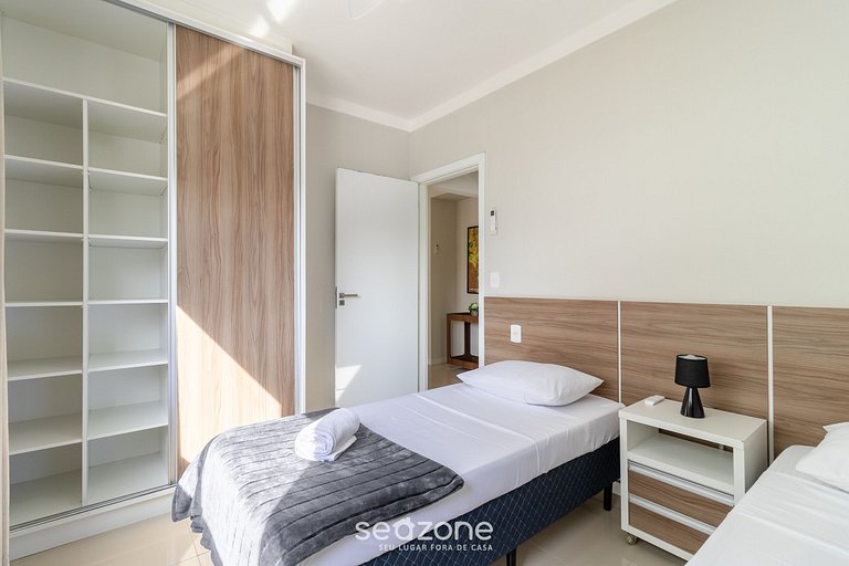 Apto c/ churrasq. 2Q 500m da Praia PTS0101