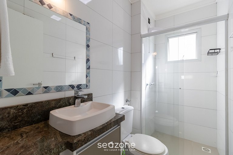 Apto c/ churrasq. 2Q 500m da Praia PTS0101