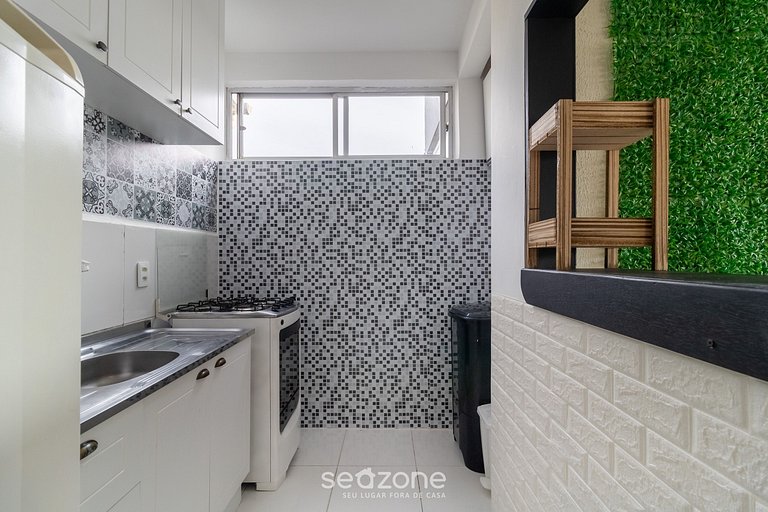 Estudio con balcón y barbacoa - DAC0402