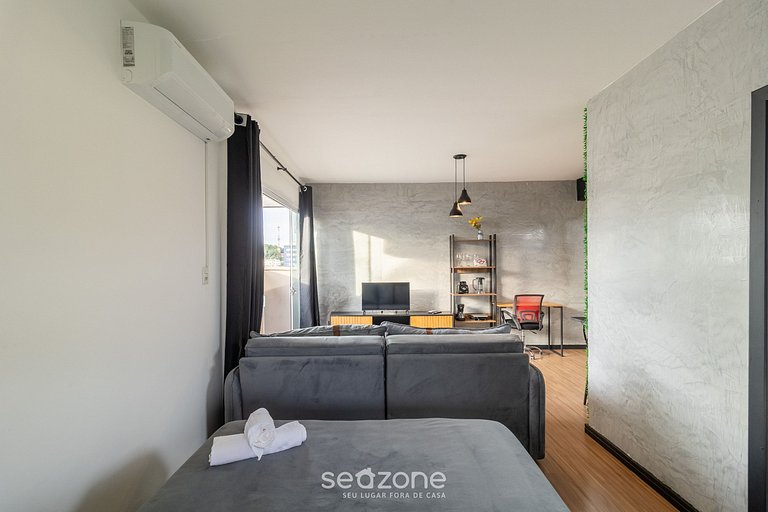 Estudio con balcón y barbacoa - DAC0402