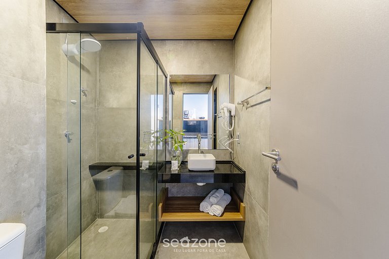 Estudio c/ vista al mar en cond. c/piscina NWT0812