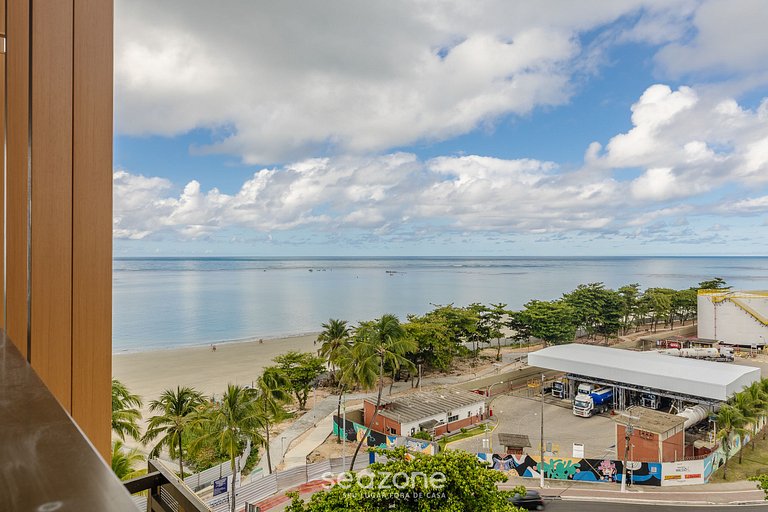 Estudio c/ vista al mar en cond. c/piscina NWT0812