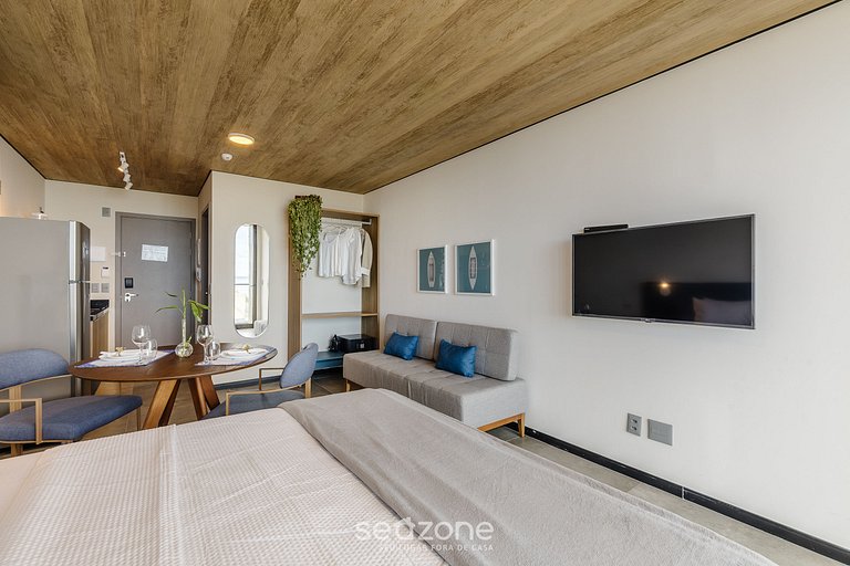 Estudio c/ vista al mar en cond. c/piscina NWT0812